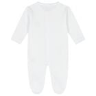 Baby Boys White & Blue Teddy Bear Babygrow Gift Set, 1, hi-res