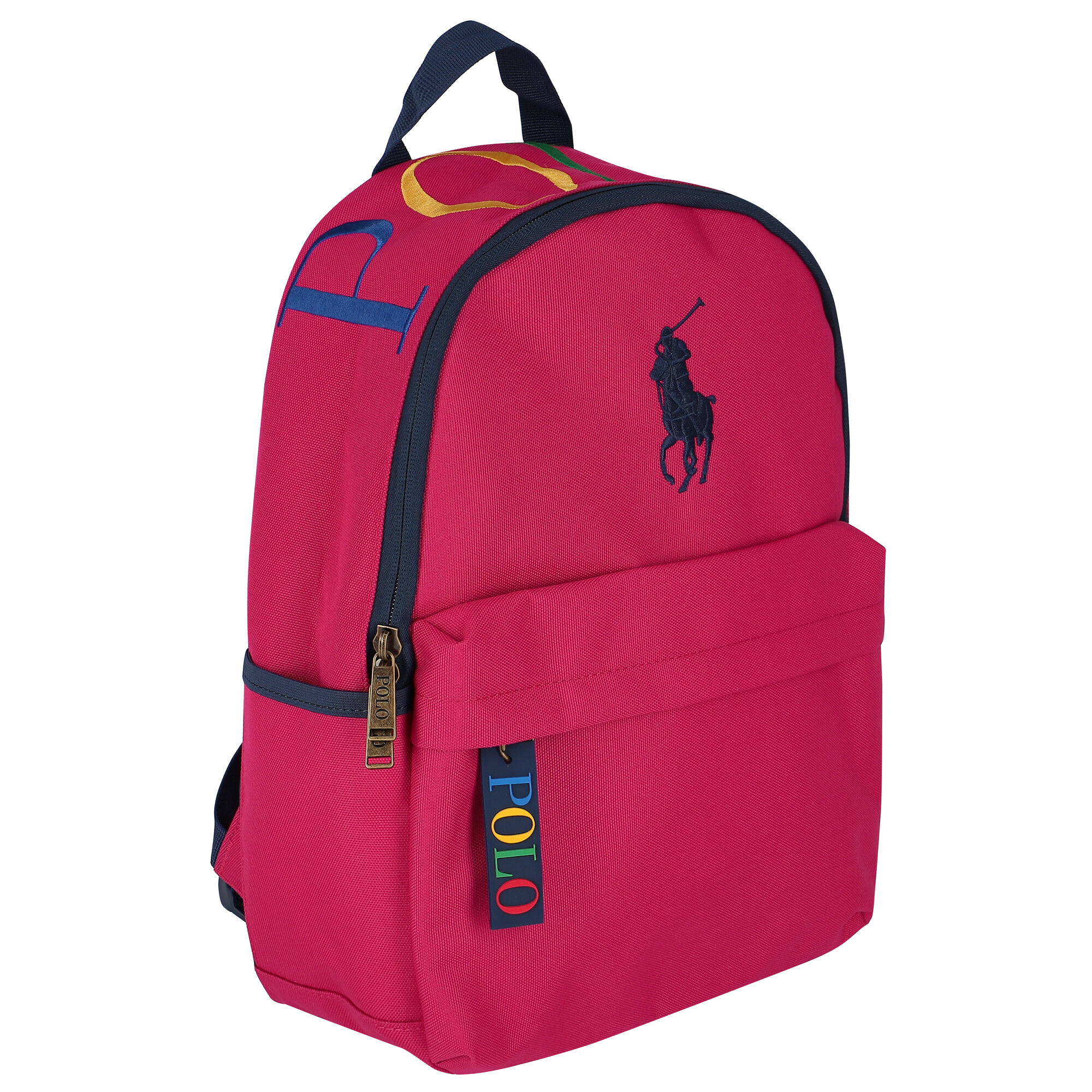 Ralph Lauren Girls Pink Logo Backpack | Junior Couture USA