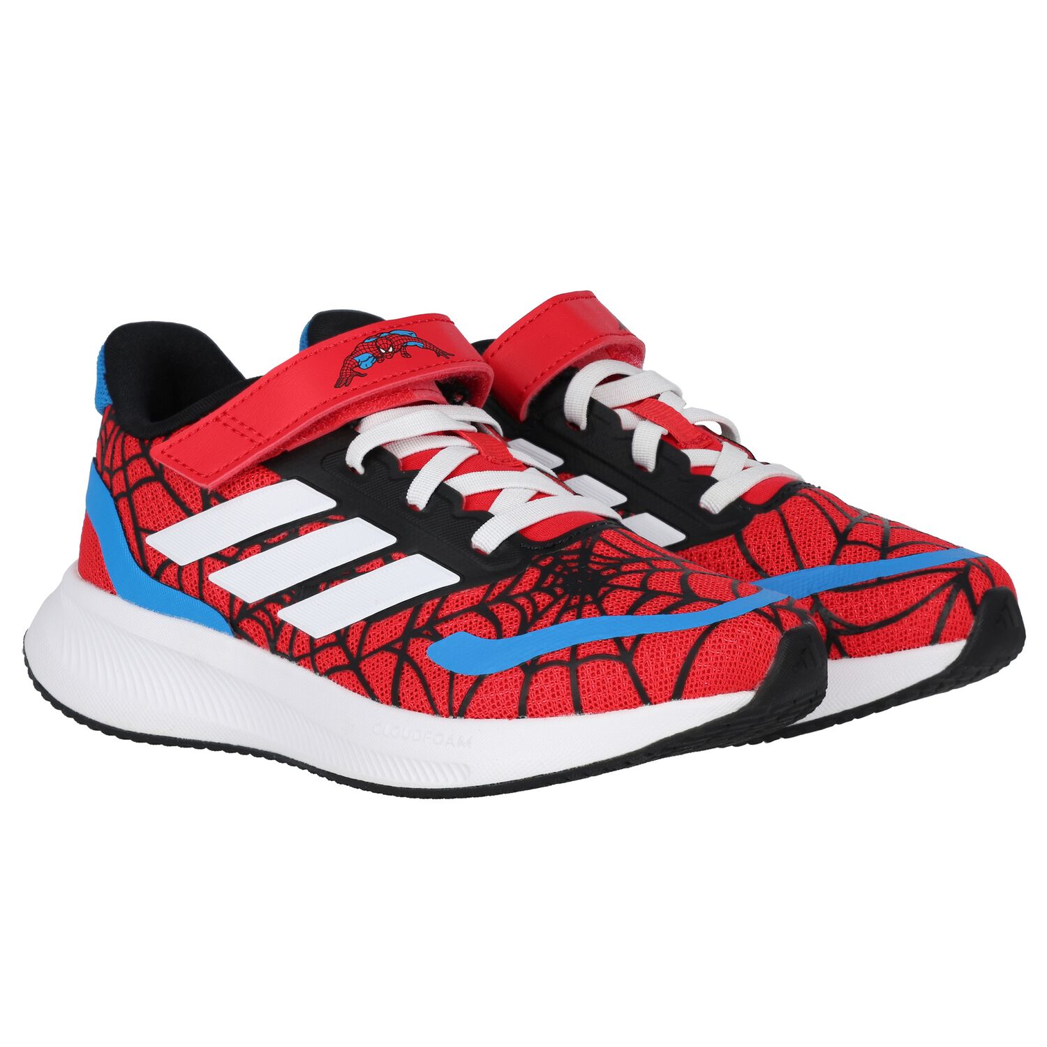 Boys Red Runfalcon Spiderman Trainers, 1, hi-res image number null