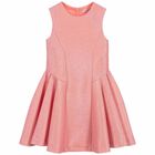 Girls Metallic Pink Dress, 1, hi-res