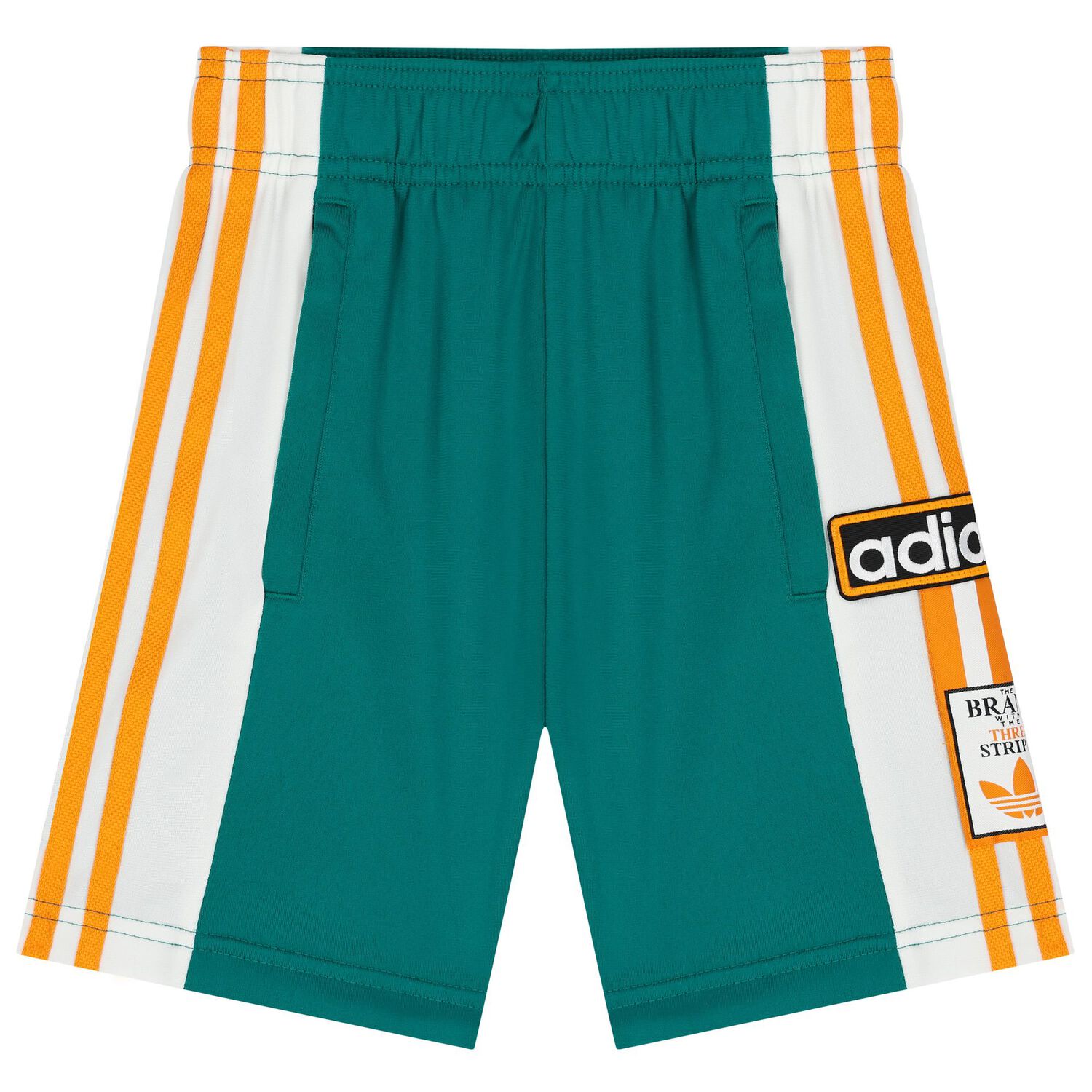 Boys White & Green Logo Shorts Set, 1, hi-res image number null