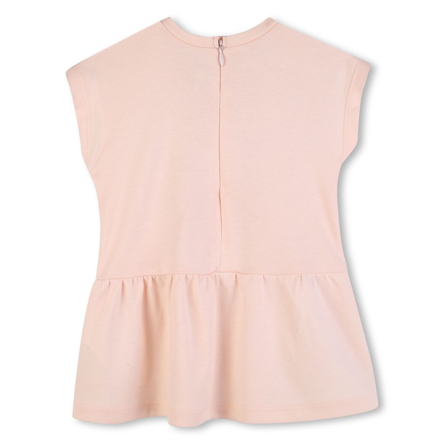 Younger Girls Pink Logo Dress, 1, hi-res