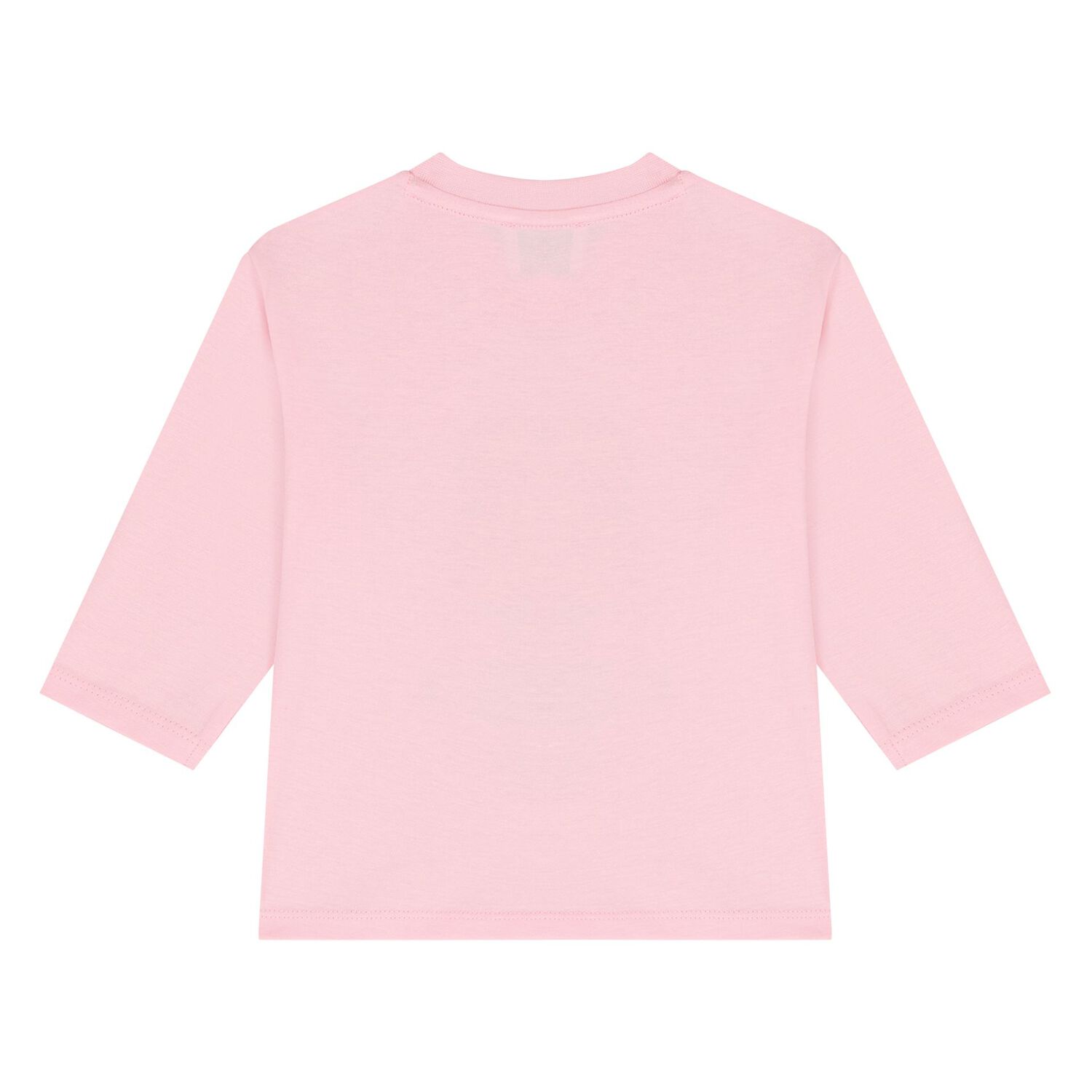 Younger Girls Pink Boke Flower Long Sleeve Top , 1, hi-res