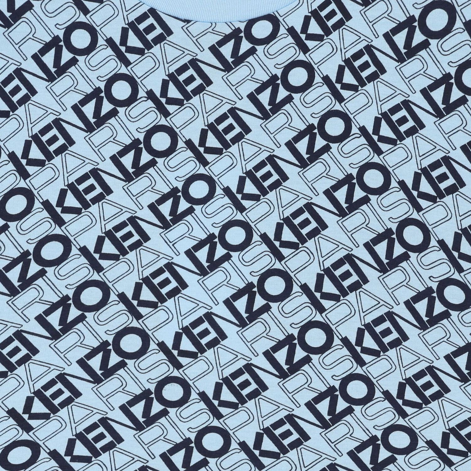 تي شيرت بشعار باللون الأزرق للأولاد, 2, hi-res