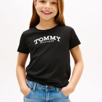 Girls Black Logo T-Shirt