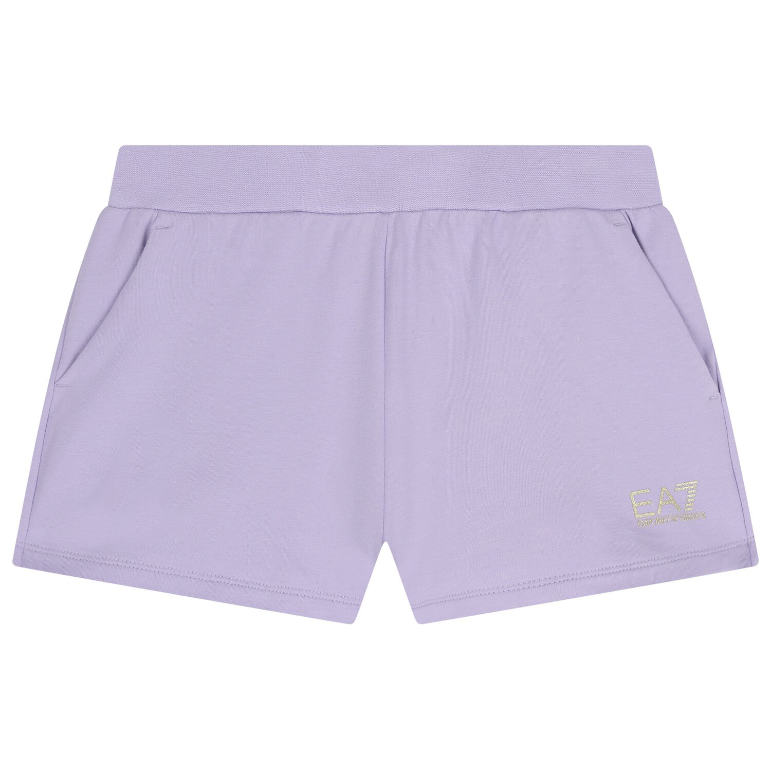 Girls Purple Logo Shorts, 1, hi-res