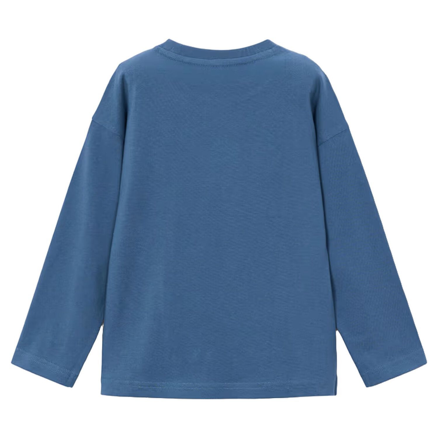Boys Blue Cat Long Sleeve Top, 1, hi-res