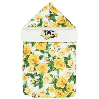 Baby Girls Yellow & White Floral Nest