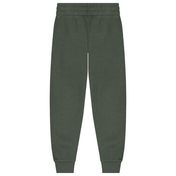 Boys Green Logo Joggers