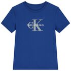 Boys Blue Logo T-Shirt, 1, hi-res