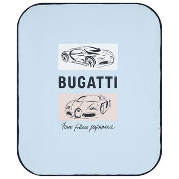 Baby Boys Blue & Navy Blue Logo Blanket
