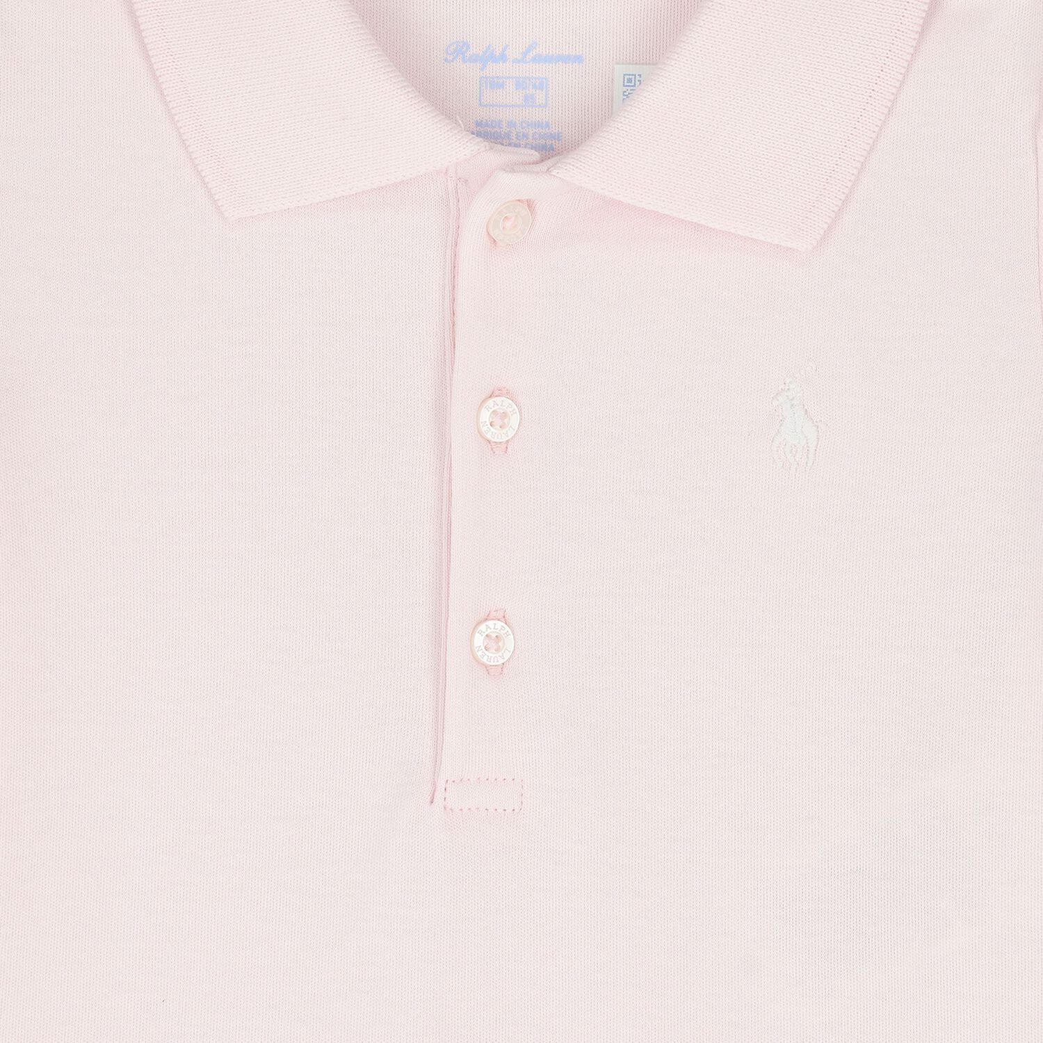 Baby Girls Pink Logo Bodysuit, 1, hi-res