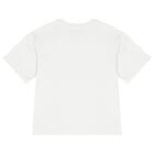 White Logo Smiley World T-Shirt, 1, hi-res