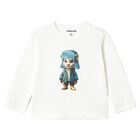 Younger Boys White Tiger Long Sleeve Top, 2, hi-res