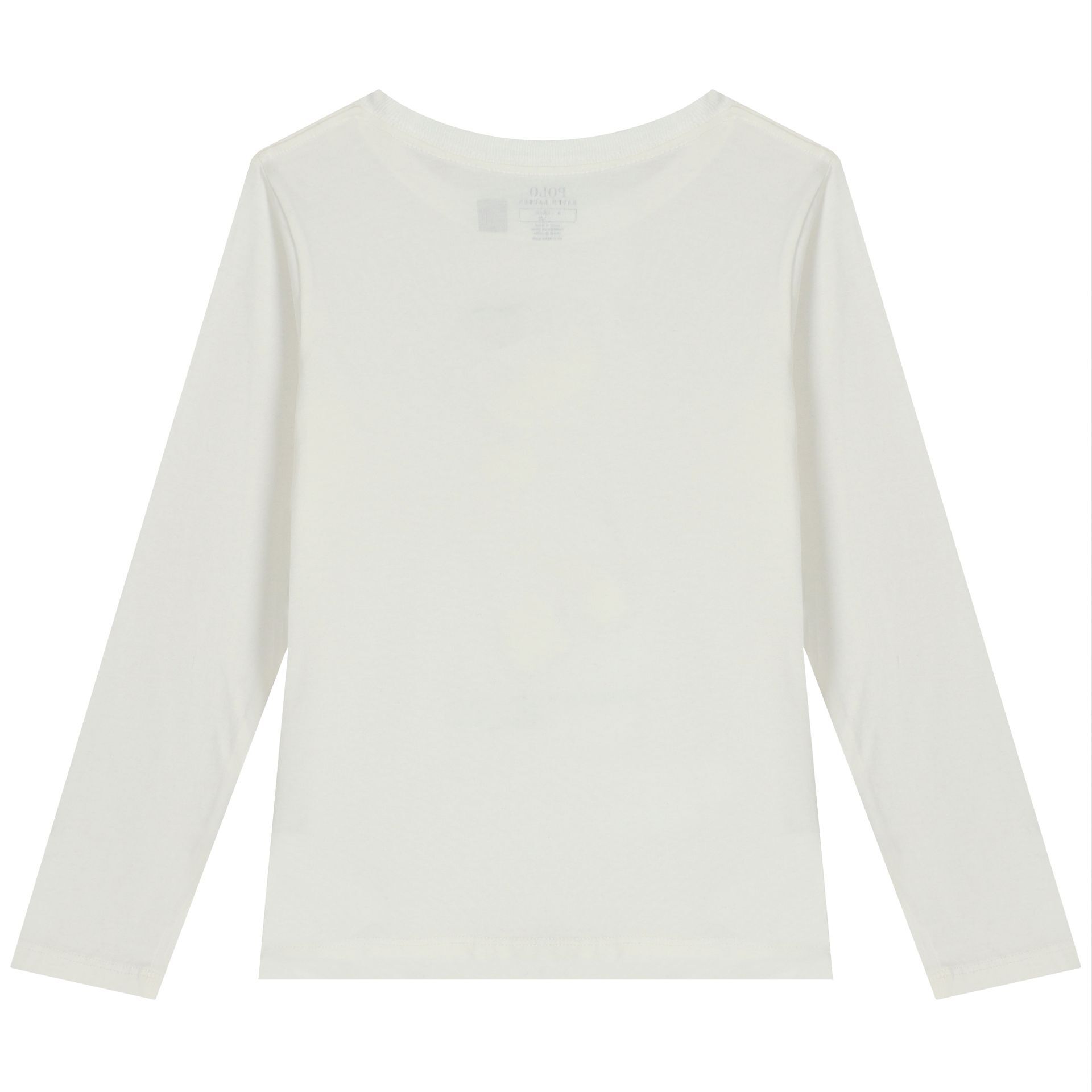 Ralph Lauren Girls Ivory Polo Bear Long Sleeve Top | Junior Ralph Lauren Girls Ivory Polo Bear Long Sleeve Top | Junior