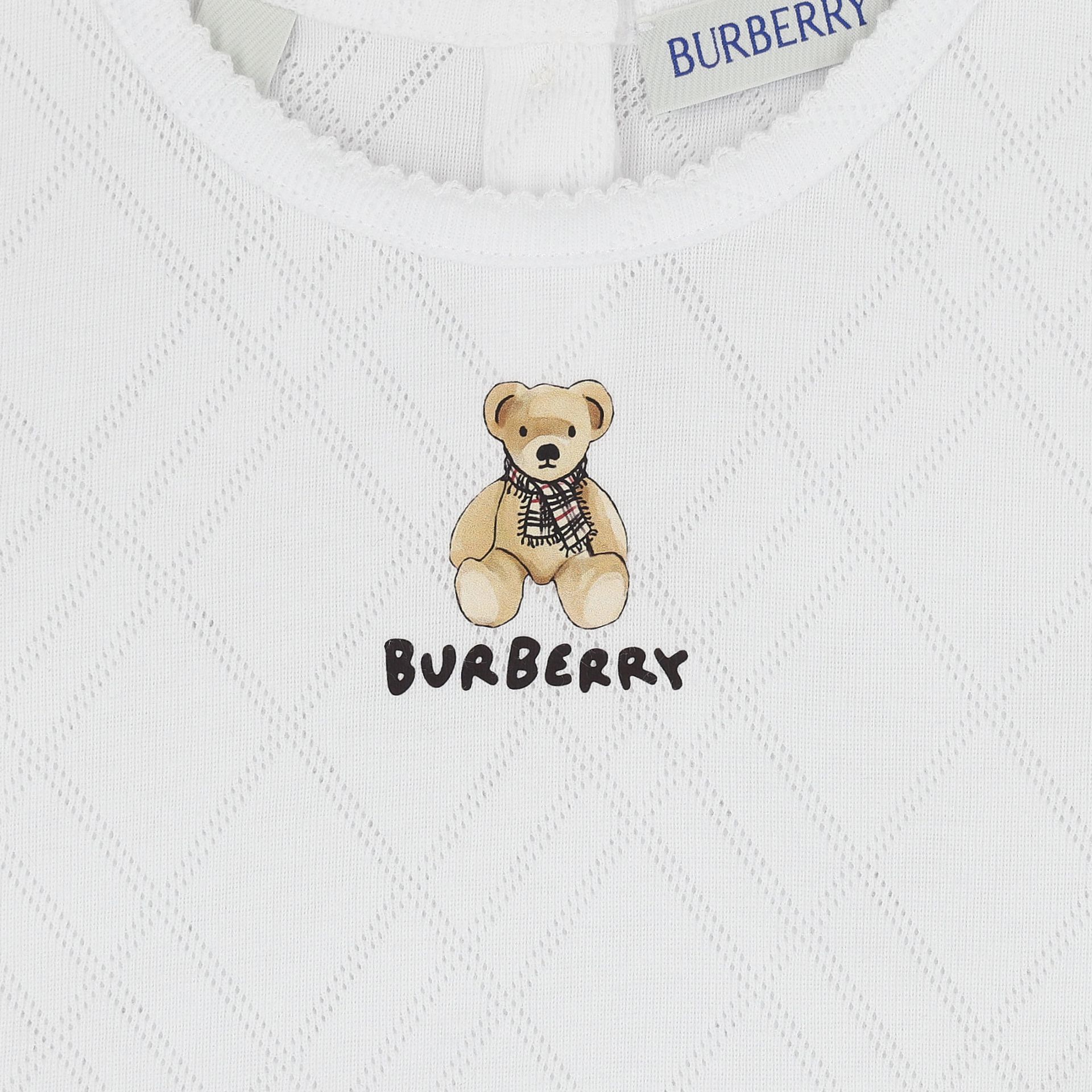 Burberry Younger Girls White Thomas Bear T-Shirt | Junior Couture USA