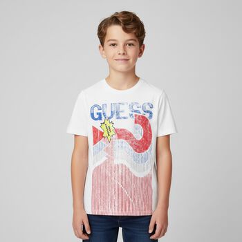 Boys White Logo T-Shirt