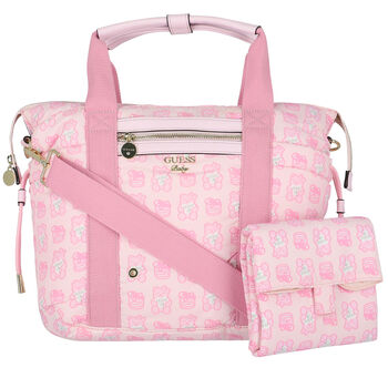 Pink Logo Baby Changing Bag