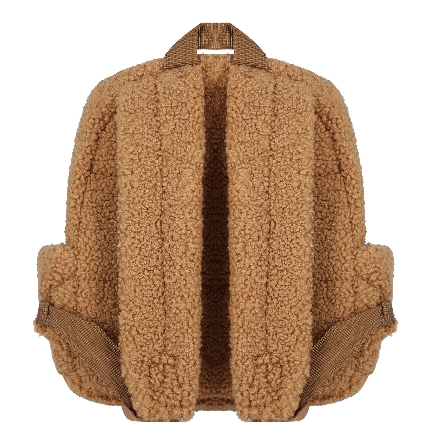 Beige Fleece Teddy Bear Backpack, 1, hi-res