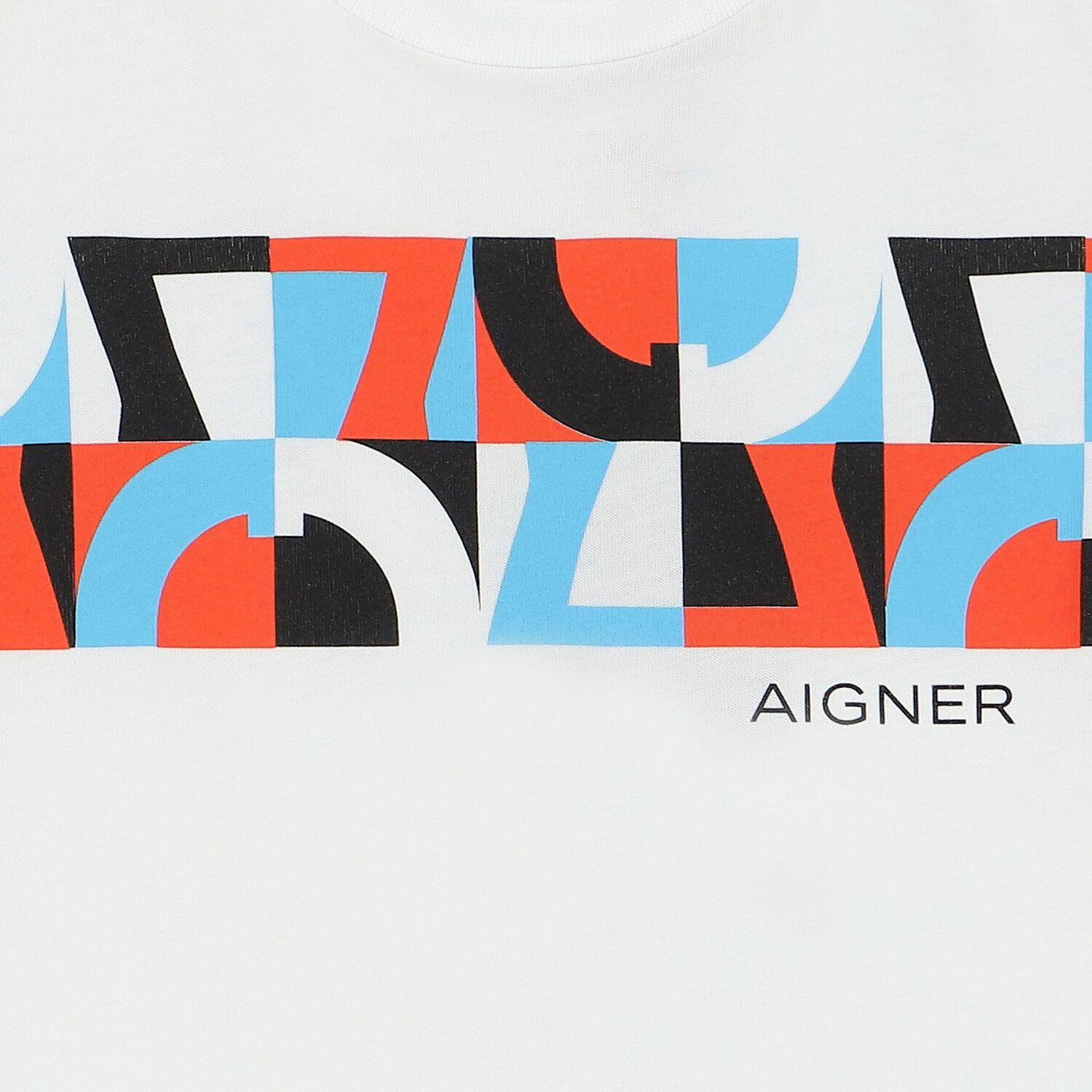 تيشيرت أولاد بالشعار باللون الأبيض, 1, hi-res