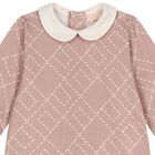 Baby Girls Pink Logo Babygrow, 1, hi-res