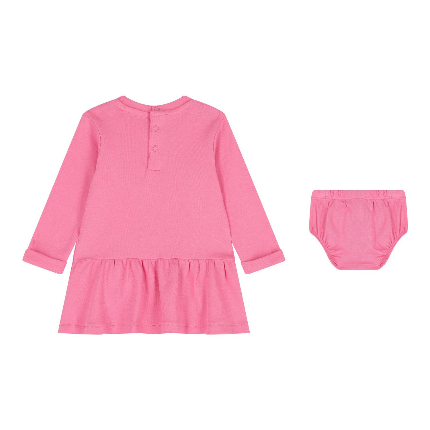Baby Girls Pink Logo Dress Set, 3, hi-res
