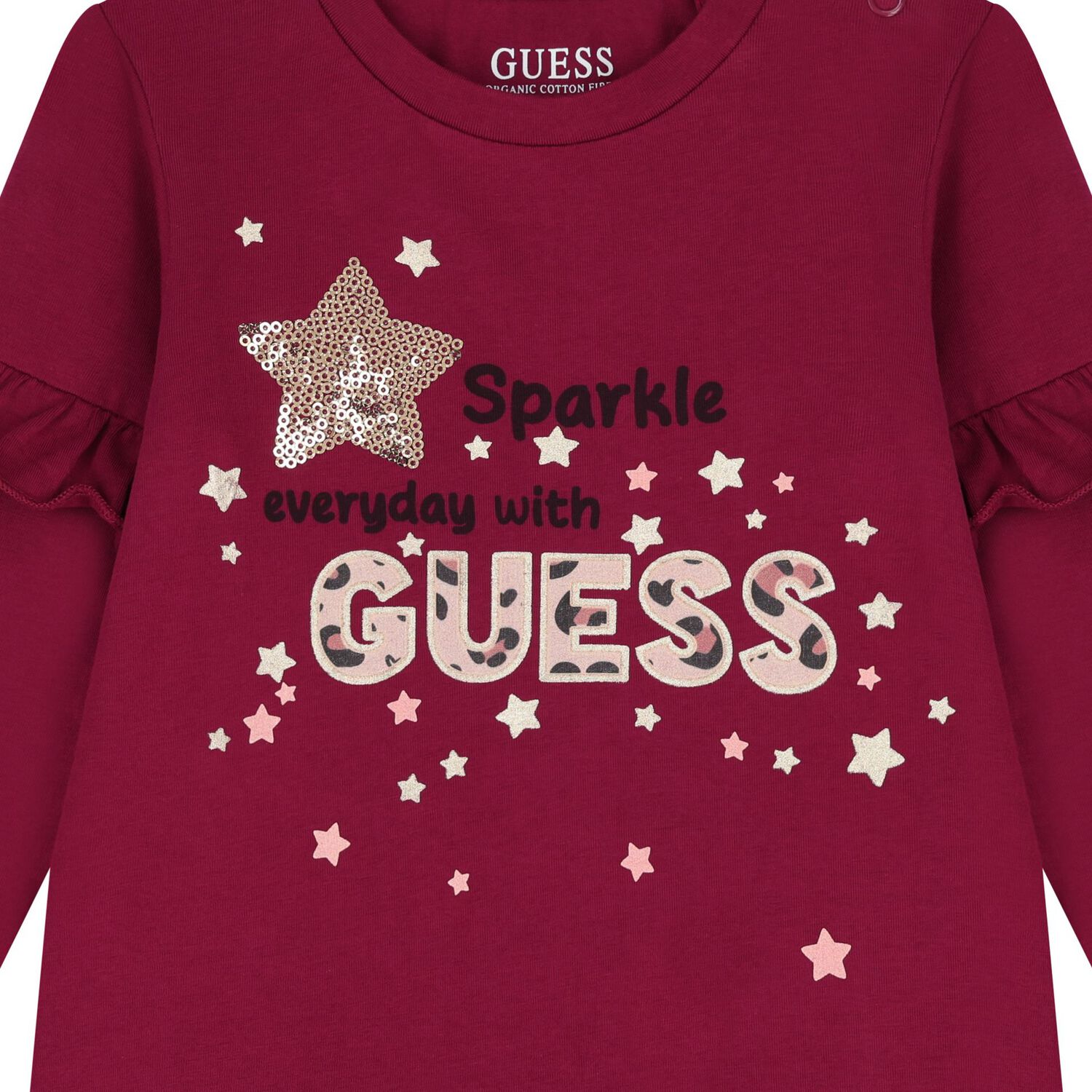 Baby Girls Burgundy & Beige Leggings Set, 1, hi-res