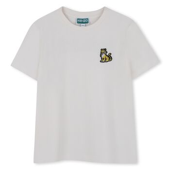 Ivory Tiger Logo T-Shirt
