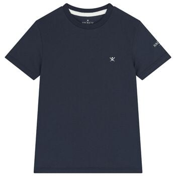 Boys Navy Blue Logo T-Shirt