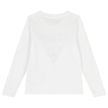 Boys Black Logo Long Sleeve Top
