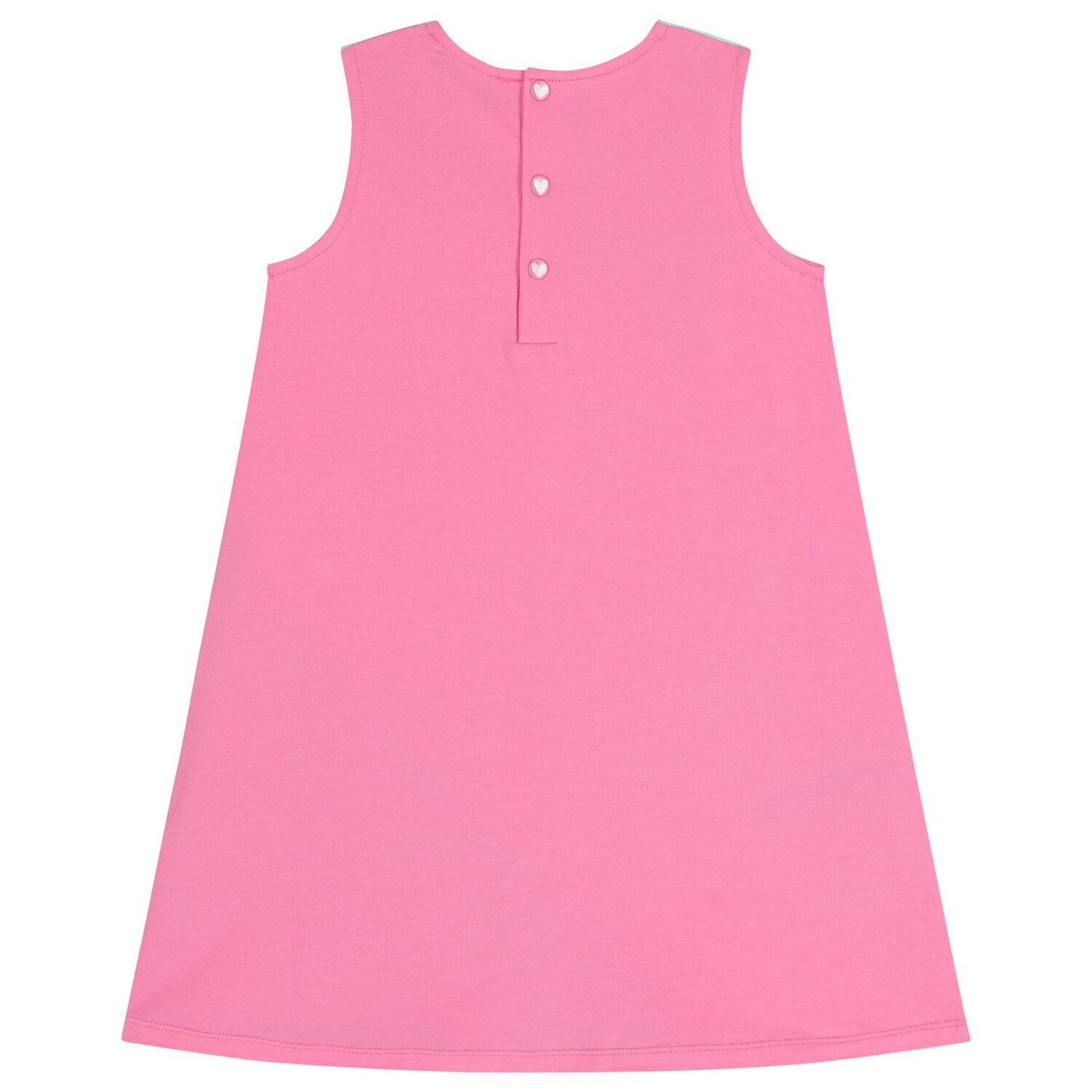 فستان للبنات على شكل قلب باللون الوردي, 1, hi-res