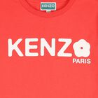 Girls Red Logo T-Shirt, 1, hi-res