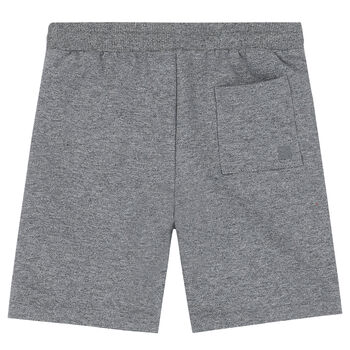 Boys Grey Cotton Shorts