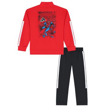 Red & Black Marvel Logo Tracksuit