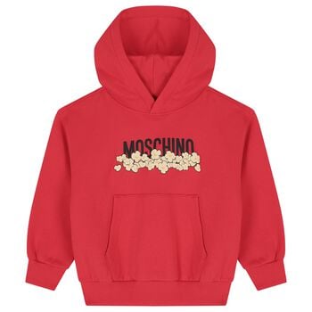 Red Popcorn Logo Hooded Top