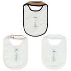 مريلة بالشعار باللون الأبيض والبيج ( 3 قطع), 1, hi-res