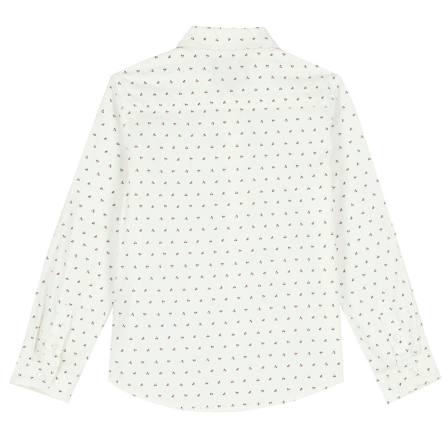 Boys White Logo Shirt, 1, hi-res image number null