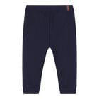 Baby Navy Blue Web Striped Joggers, 3, hi-res