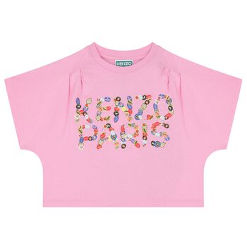 Girls Pink Logo T-Shirt