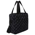 Black Logo Baby Changing Bag, 2, hi-res