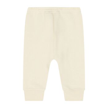 Ivory Web Striped Joggers