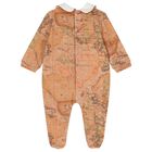 Ivory & Beige Geo Map Babygrow Set, 4, hi-res
