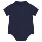 طقم هدايا ملابس أطفال للأولاد باللون العاجي والأزرق الداكن, 1, hi-res