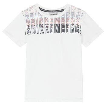 Boys White Logo T-Shirt