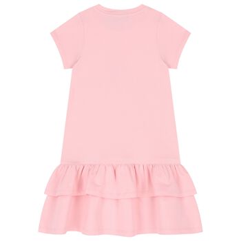 Girls Pink & Orange Bag Dress