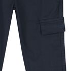 Boys Navy Blue China wello Trousers, 1, hi-res