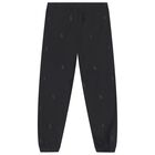 Boys Black Logo Joggers, 1, hi-res