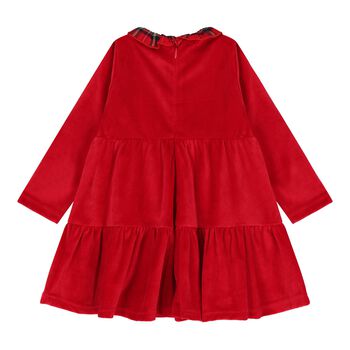 Baby Girls Red Bow Dress