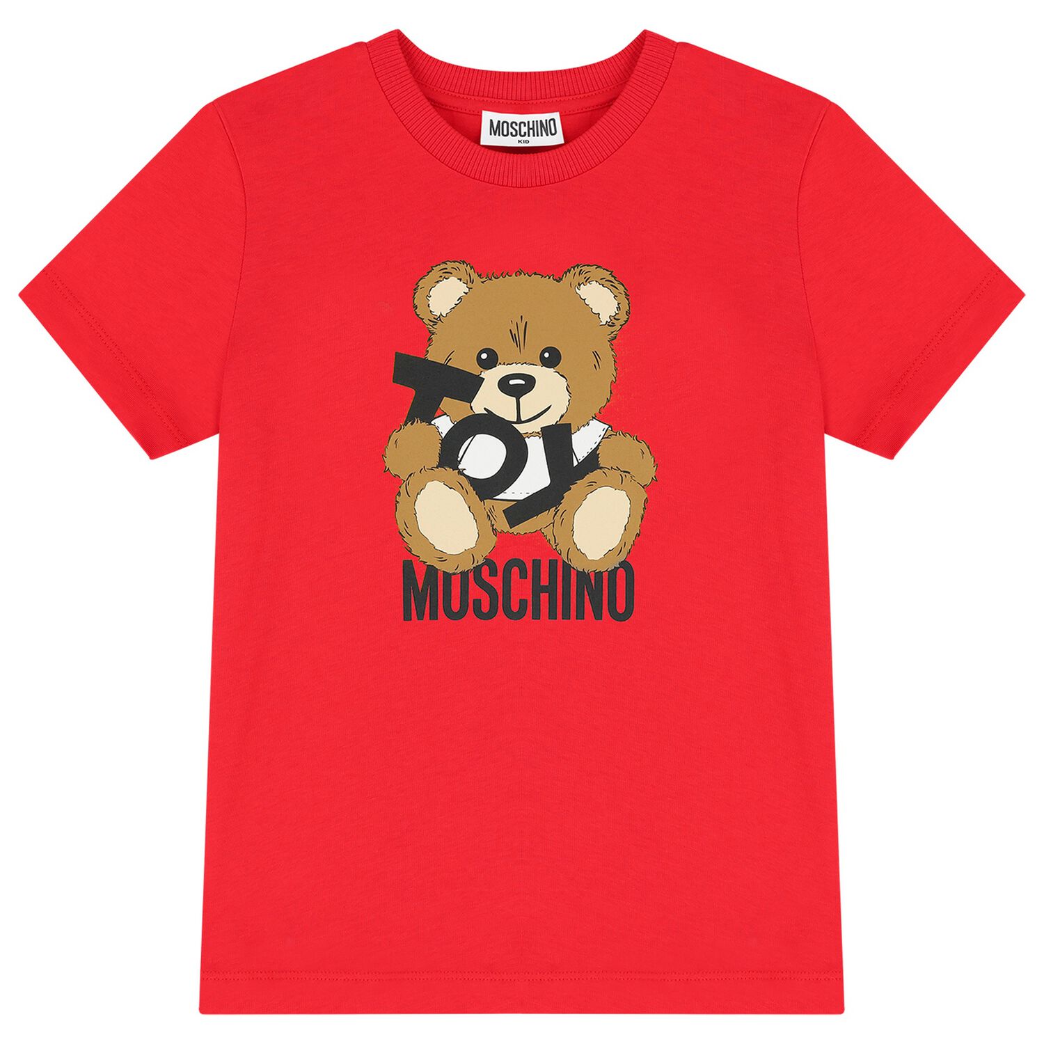Red Teddy Bear Logo T-Shirt, 3, hi-res image number null
