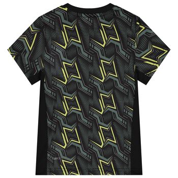 Boys Black & Green Logo T-Shirt